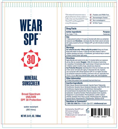 Principal Display - Wear SPF30 principal display